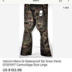 Waterproof ski/snow pants